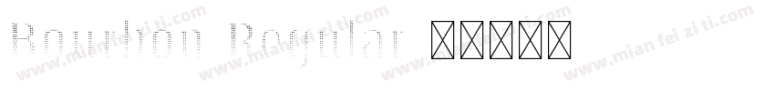 Bourbon Regular字体转换